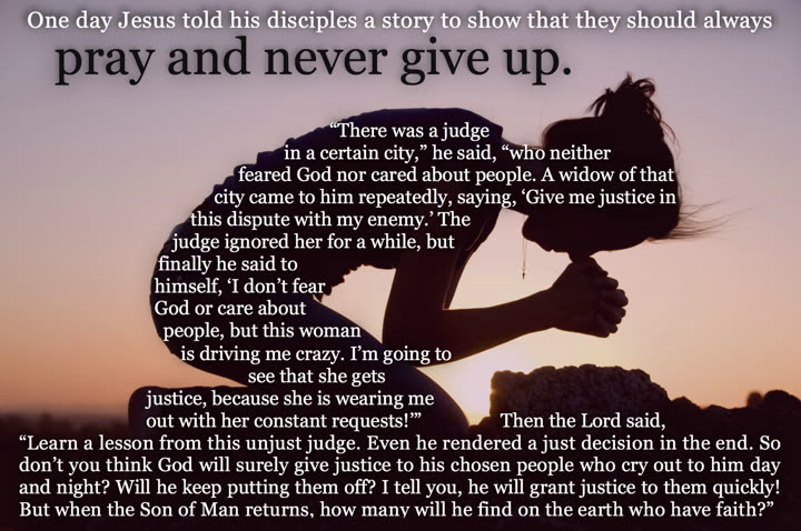 Never Give Up Prayer